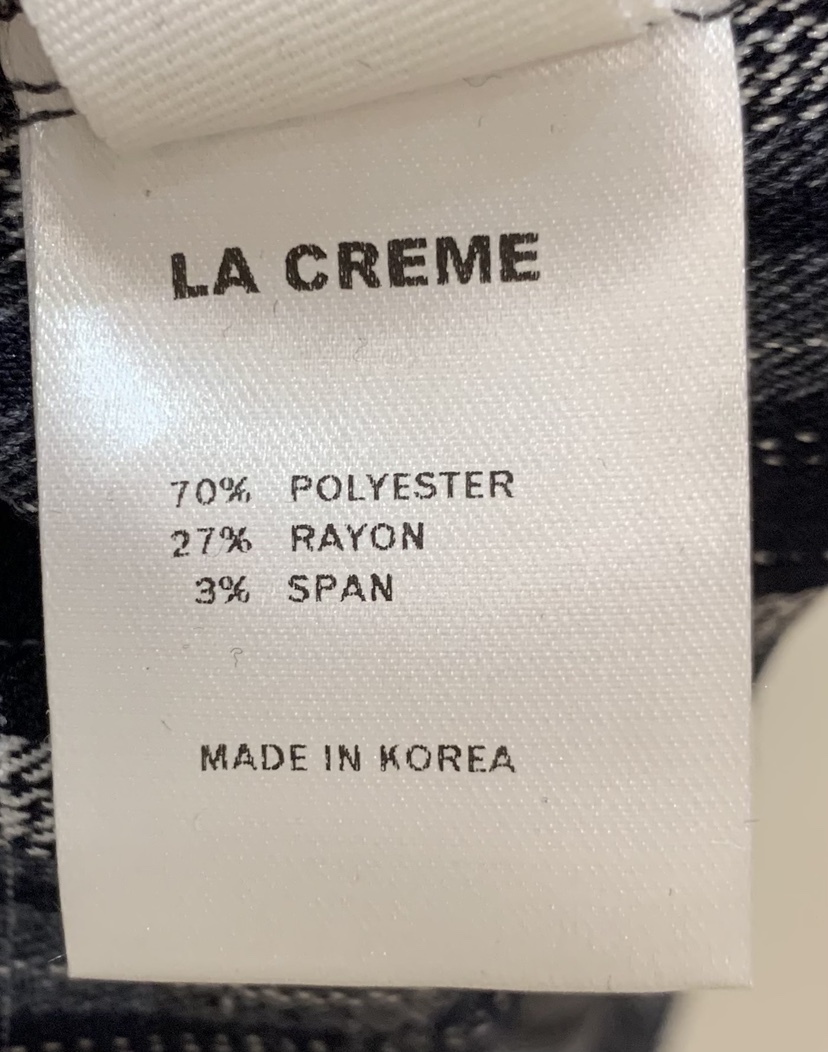 LA CREME韓國代購女裝新款真品人氣襯衫蕾絲衫粗花呢連帽LA CREME襯衫/蕾絲衫