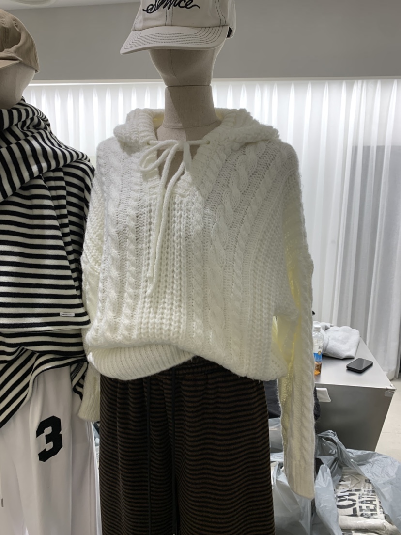 EYEL東大門直郵女裝新品人氣真品推薦時尚熱賣毛衣連帽衫EYEL毛衣圖色1