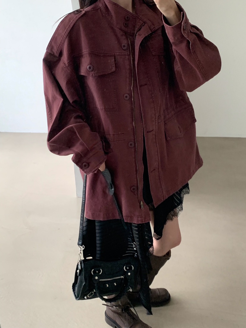 VERANDA韓國直郵女裝新品人氣熱賣時尚推薦休閑真品夾克水洗VERANDA夾克