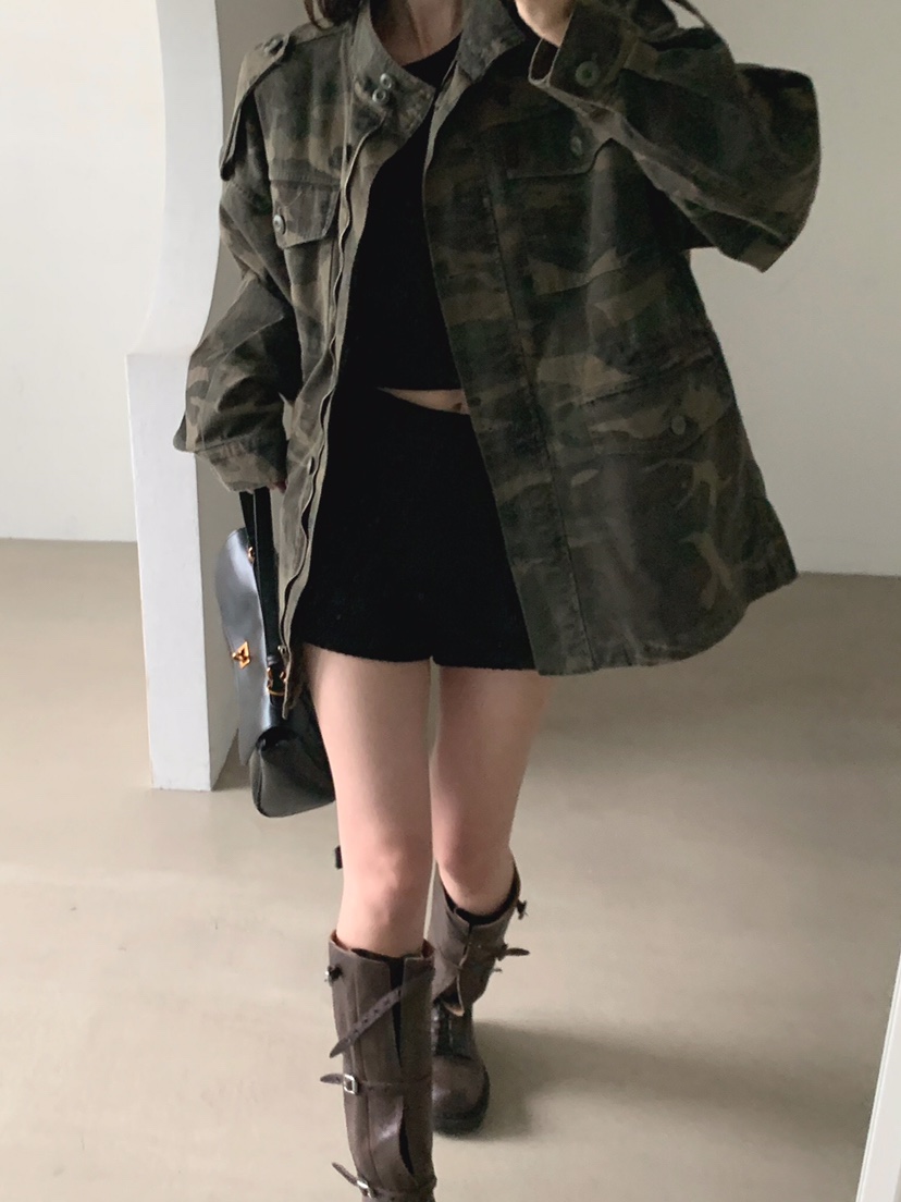 VERANDA韓國直郵女裝新品人氣熱賣時尚推薦休閑真品夾克水洗VERANDA夾克