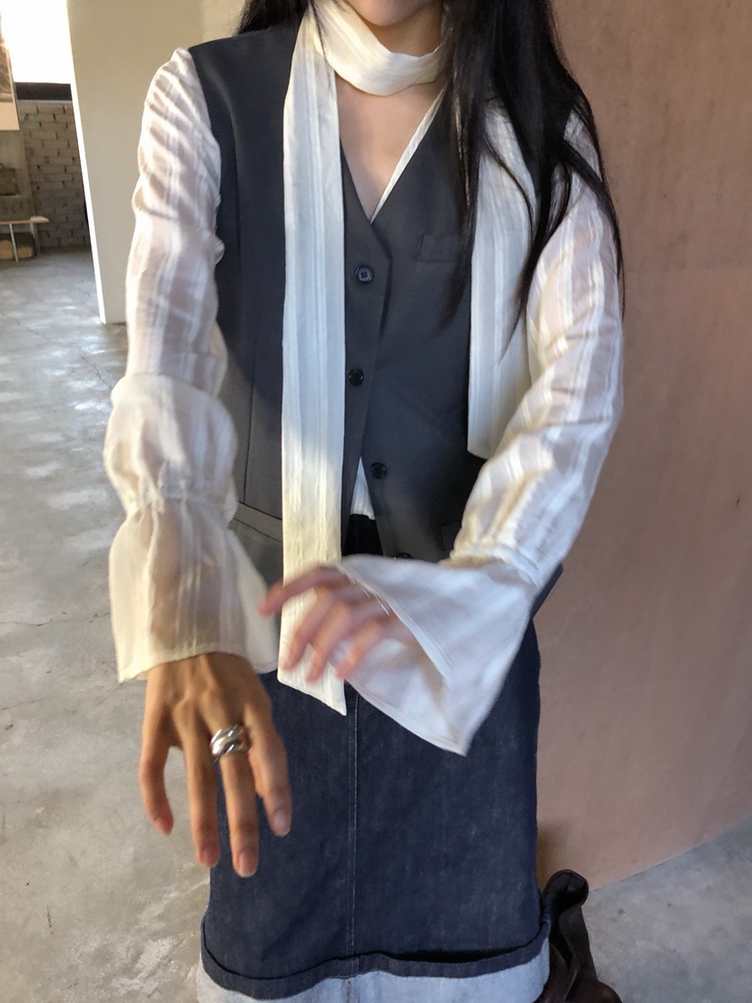MURMUR東大門實拍女裝新款真品人氣休閑推薦熱賣襯衫蕾絲衫MURMUR襯衫/蕾絲衫