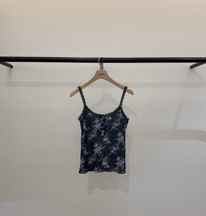 LA CREME東大門代購女士新款熱賣推薦時尚吊帶背心提花無袖LA CREME吊帶/背心圖色3