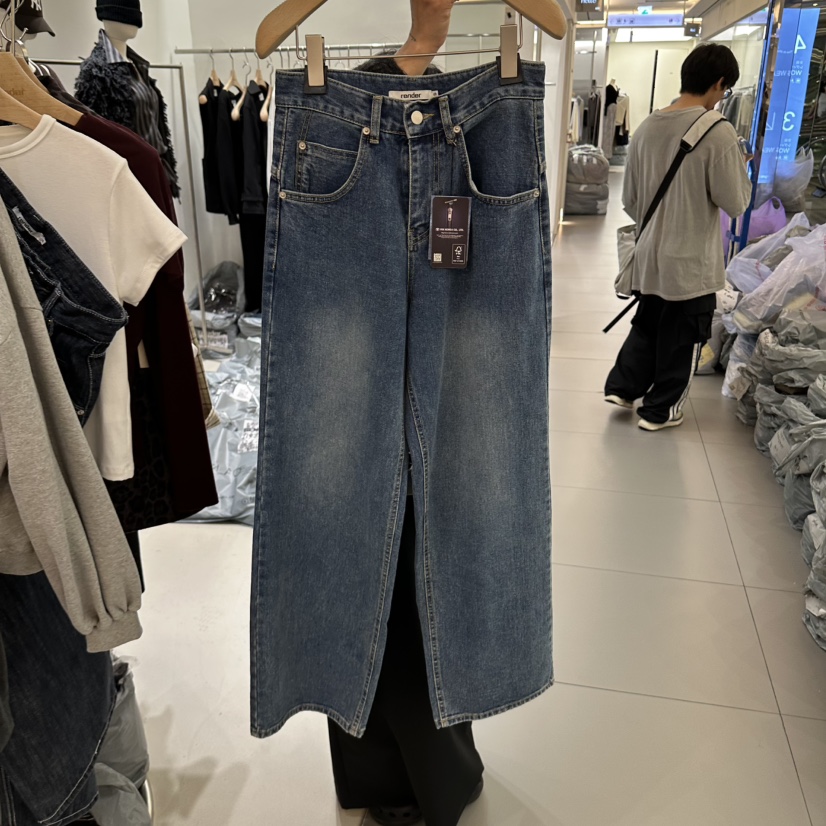 RENDER東大門實拍女士新款推薦真品休閑熱賣時尚人氣牛仔褲RENDER牛仔褲圖色1