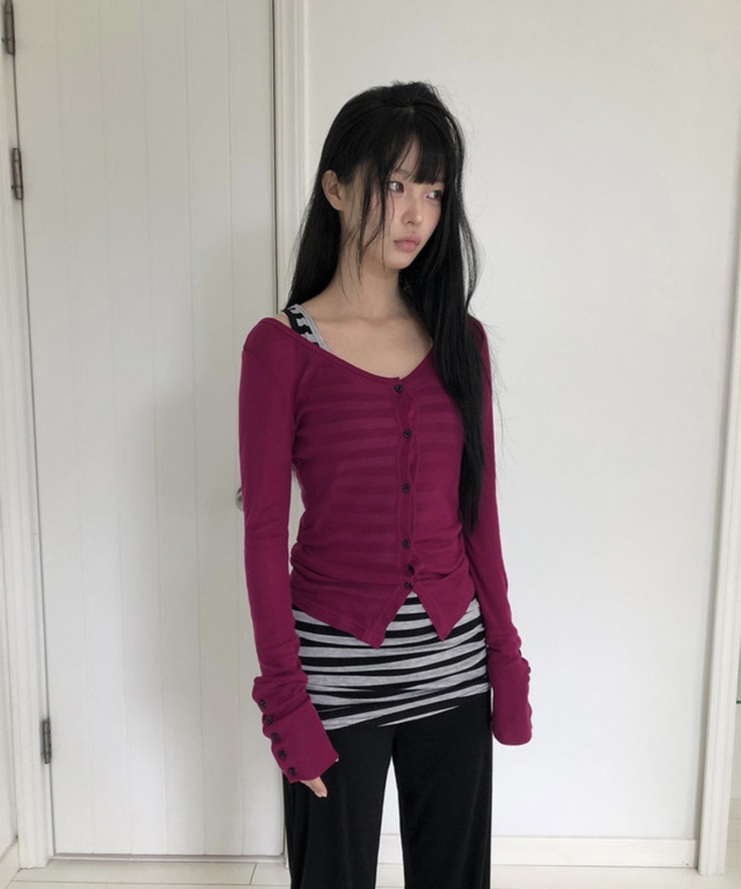 ROOOF東大門直郵女士新品休閑人氣時尚真品吊帶背心無袖條紋ROOOF吊帶/背心