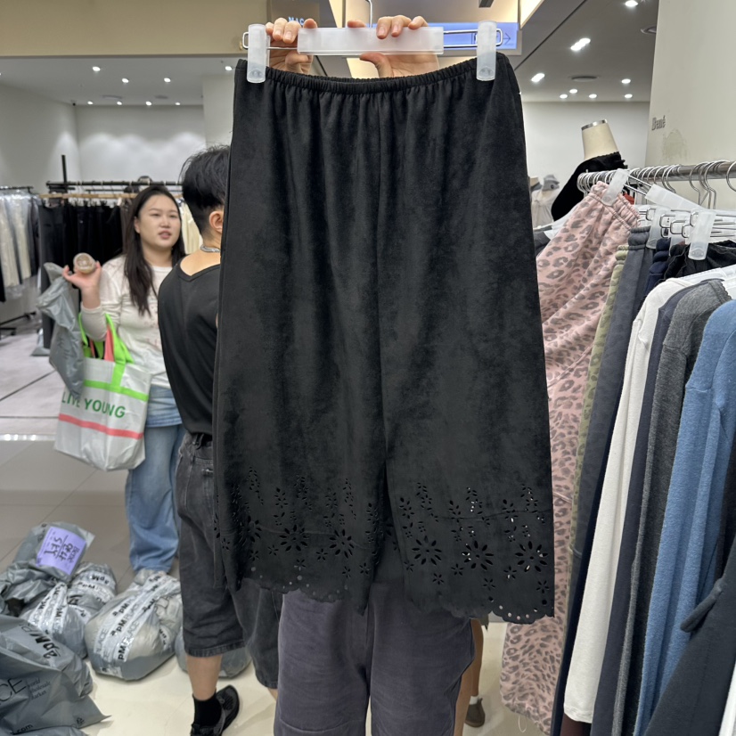 BENE韓國代購女裝新款熱賣時尚推薦休閑半身裙中短裙絨面革SHOP BENE_Bene半身裙/中短裙
