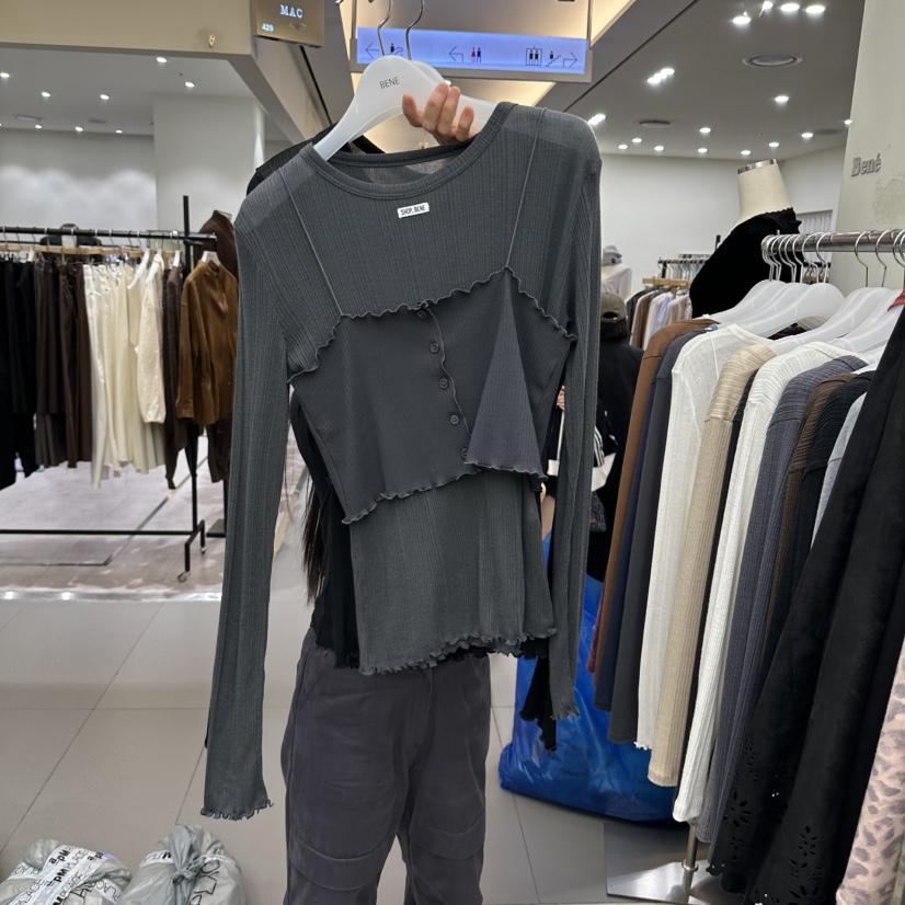 BENE韓國直郵女士新品時尚熱賣人氣休閑推薦真品長袖T恤SHOP BENE_Bene長袖T恤圖色2