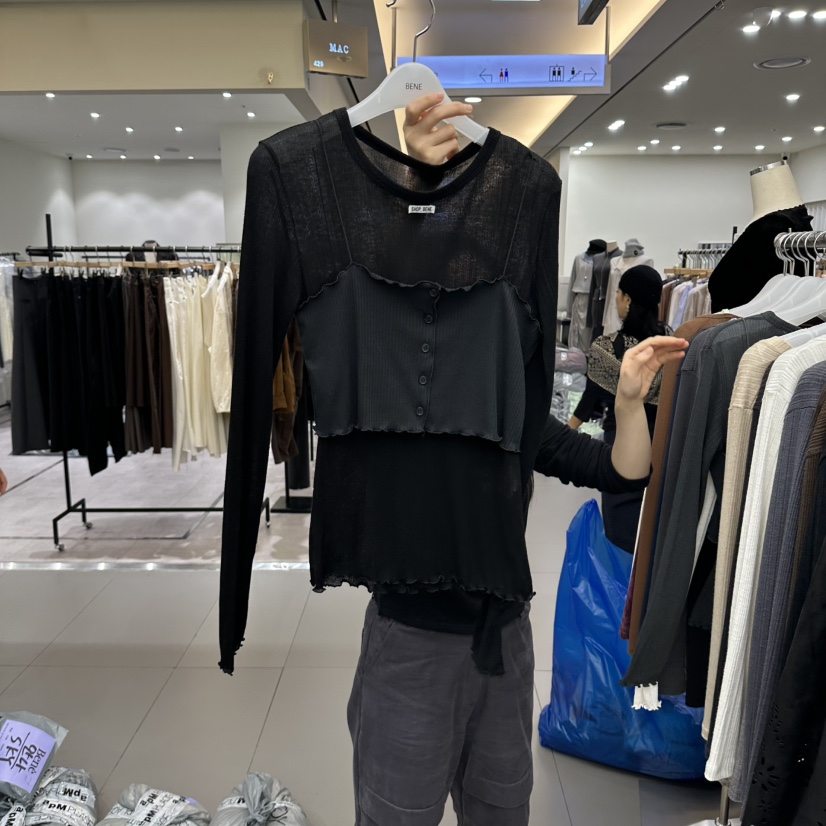 BENE韓國直郵女士新品時尚熱賣人氣休閑推薦真品長袖T恤SHOP BENE_Bene長袖T恤圖色3