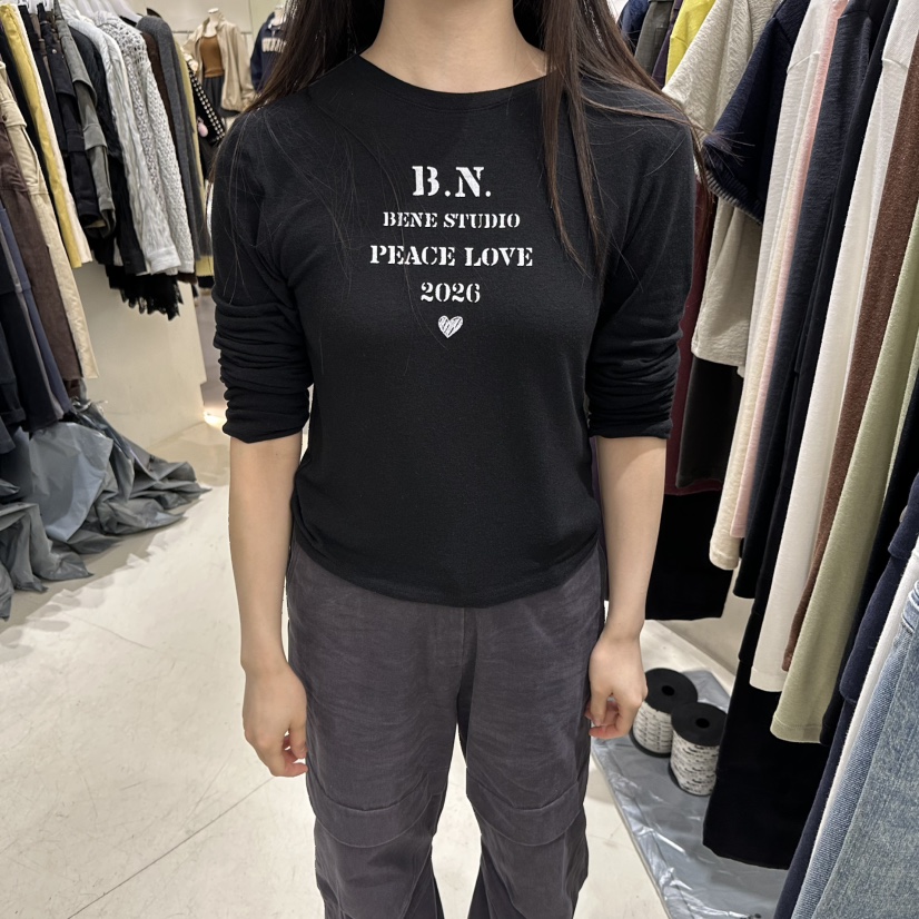 BENE東大門實拍女士新品真品休閑熱賣時尚推薦人氣長袖T恤SHOP BENE_Bene長袖T恤圖色2