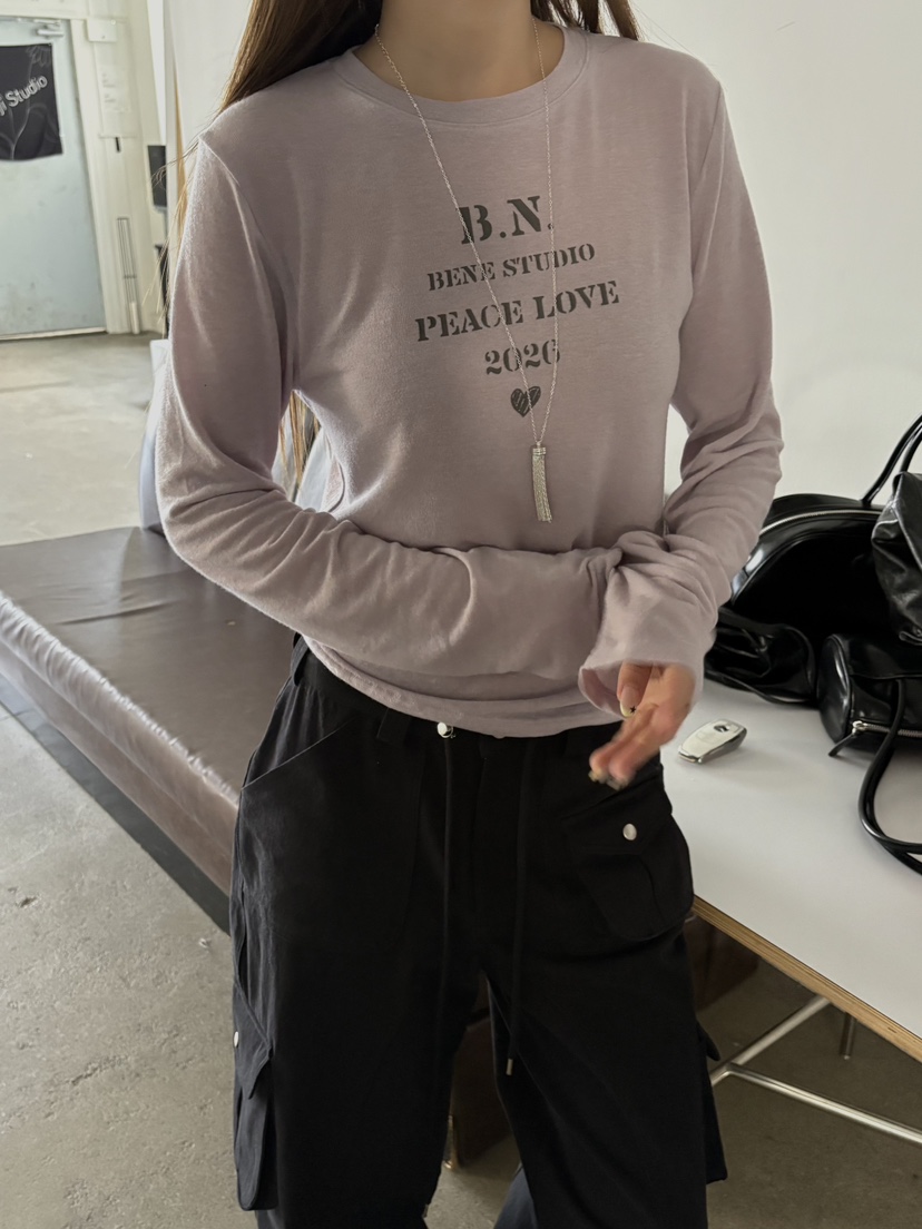 BENE東大門實拍女士新品真品休閑熱賣時尚推薦人氣長袖T恤SHOP BENE_Bene長袖T恤圖色4