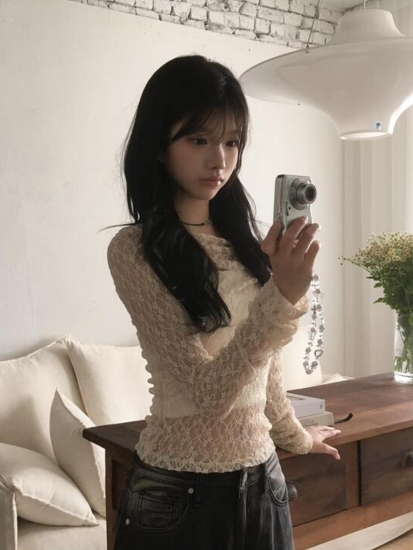 ROOOF韓國代購女裝新款推薦時尚真品熱賣長袖T恤不含內搭ROOOF長袖T恤