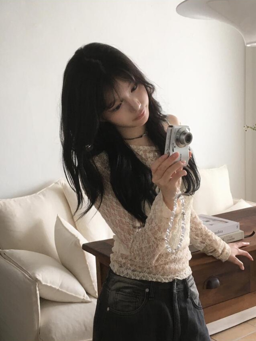 ROOOF韓國代購女裝新款推薦時尚真品熱賣長袖T恤不含內搭ROOOF長袖T恤