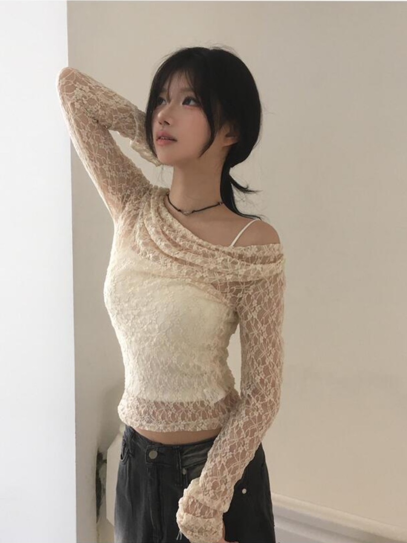 ROOOF韓國代購女裝新款推薦時尚真品熱賣長袖T恤不含內搭ROOOF長袖T恤