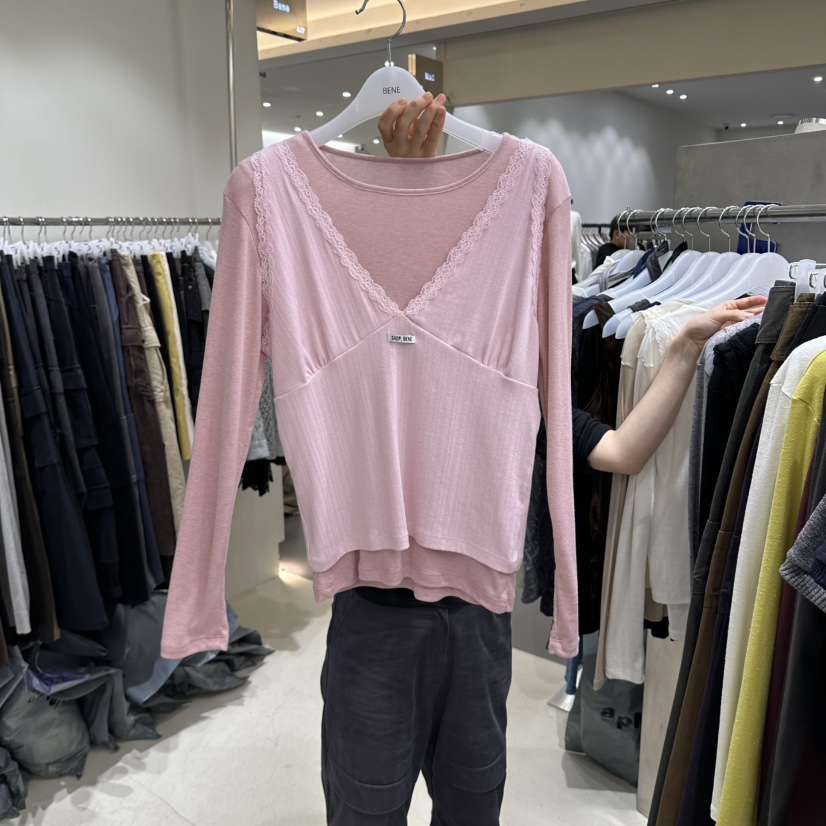 BENE東大門實拍女士新款熱賣人氣時尚推薦真品休閑長袖T恤SHOP BENE_Bene長袖T恤圖色2