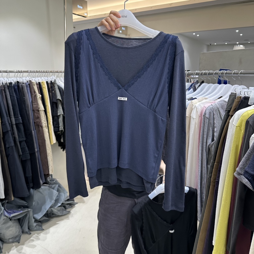 BENE東大門實拍女士新款熱賣人氣時尚推薦真品休閑長袖T恤SHOP BENE_Bene長袖T恤圖色3