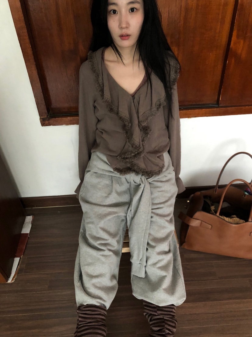 ROOOF韓國代購女士新品時尚真品休閑熱賣人氣襯衫蕾絲衫流蘇ROOOF襯衫/蕾絲衫