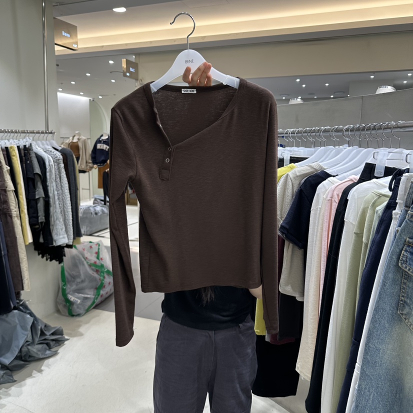 BENE韓國直郵女裝新款時尚人氣真品休閑熱賣推薦長袖T恤SHOP BENE_Bene長袖T恤圖色4