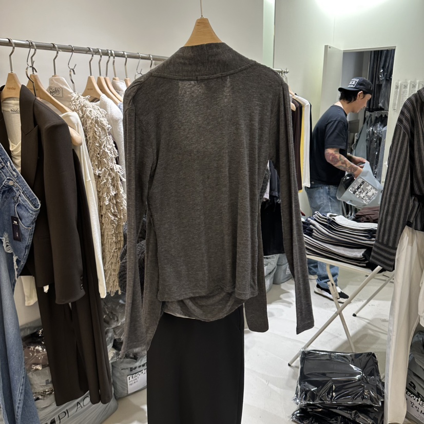 RENDER東大門實拍女士新款熱賣休閑推薦人氣時尚真品長袖T恤RENDER長袖T恤