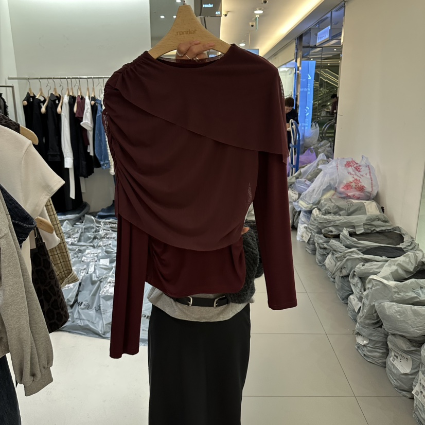 RENDER東大門代購女裝新款熱賣推薦時尚人氣真品休閑長袖T恤RENDER長袖T恤圖色2