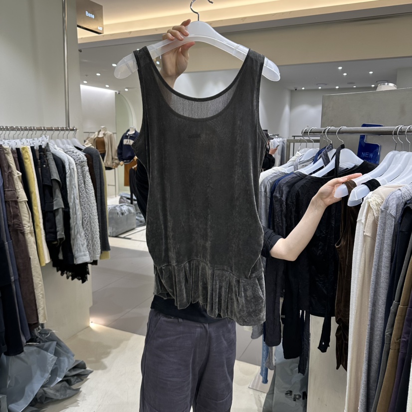 BENE東大門直郵女裝新款時尚真品休閑推薦熱賣吊帶背心褶邊SHOP BENE_Bene吊帶/背心