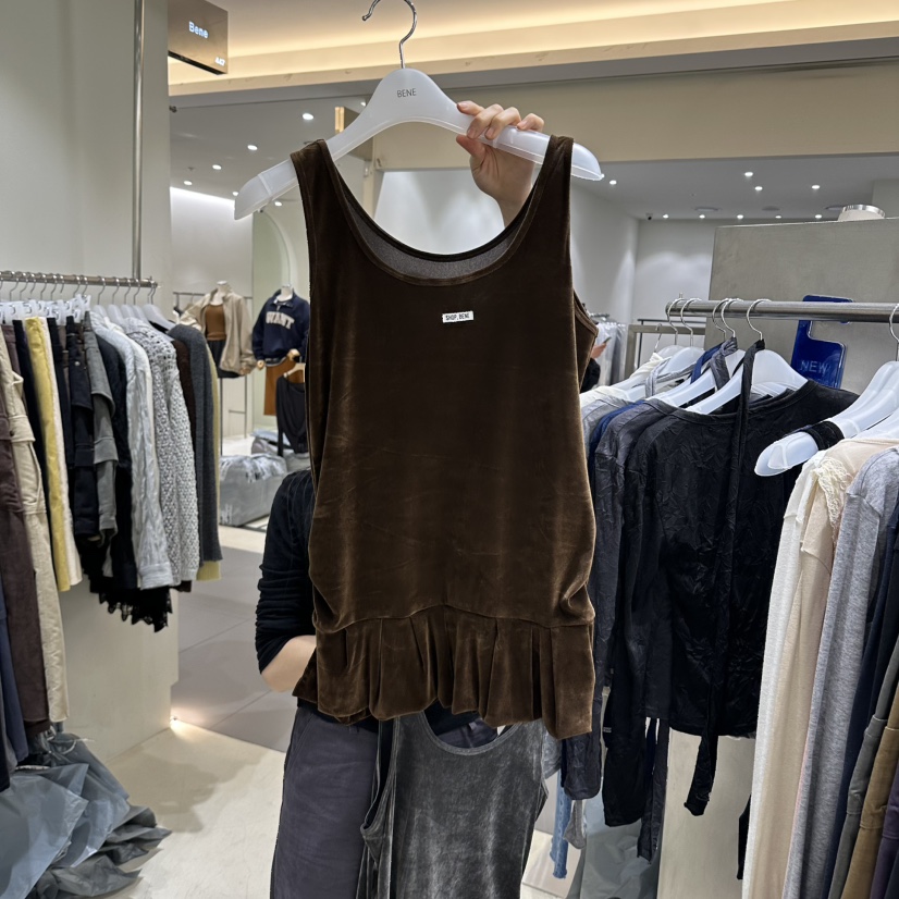 BENE東大門直郵女裝新款時尚真品休閑推薦熱賣吊帶背心褶邊SHOP BENE_Bene吊帶/背心圖色2