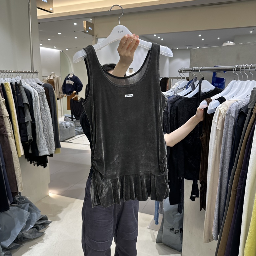 BENE東大門直郵女裝新款時尚真品休閑推薦熱賣吊帶背心褶邊SHOP BENE_Bene吊帶/背心圖色5