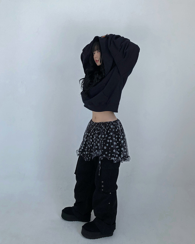ROOOF東大門實拍女裝新款推薦真品熱賣時尚衛衣不對稱連帽衫ROOOF衛衣