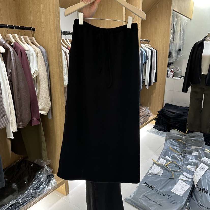 MILLIF東大門代購女士新品推薦休閑真品時尚人氣熱賣長裙MILLIF長裙圖色2黑色