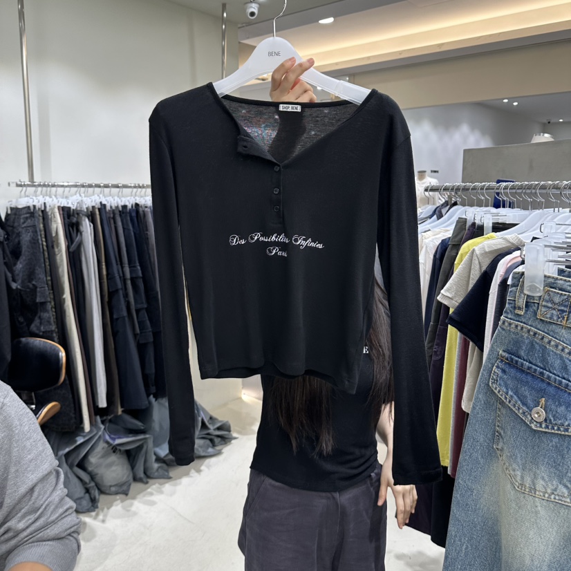 BENE東大門實拍女裝新款人氣熱賣時尚休閑推薦真品長袖T恤SHOP BENE_Bene長袖T恤圖色6