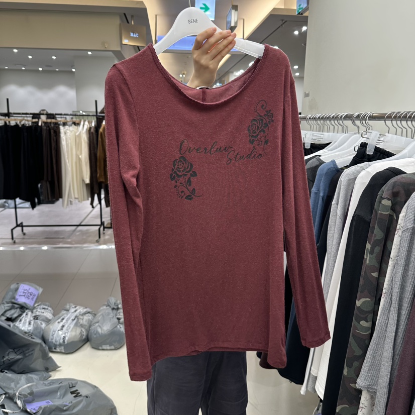 BENE韓國直郵女士新款推薦休閑時尚人氣熱賣真品長袖T恤SHOP BENE_Bene長袖T恤圖色4