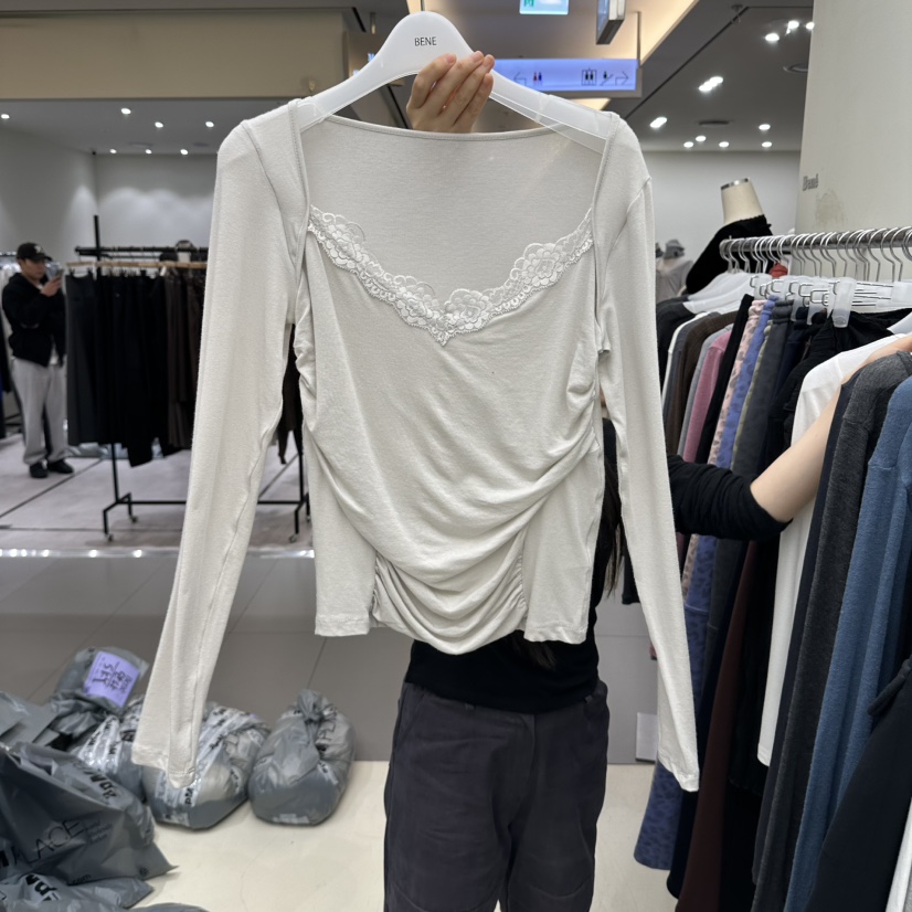 BENE東大門實拍女士新款推薦時尚人氣真品熱賣休閑長袖T恤SHOP BENE_Bene長袖T恤圖色2