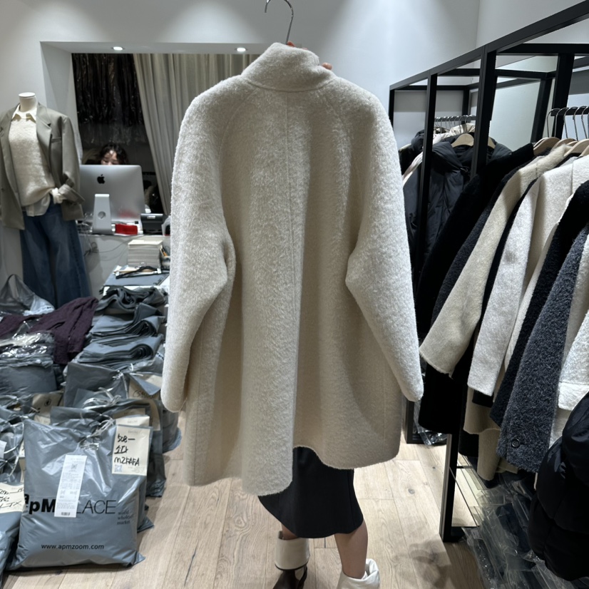 BRUNI/RICOTTA東大門實拍女士新款時尚真品人氣中長款大衣BRUNI/RICOTTA中長款大衣