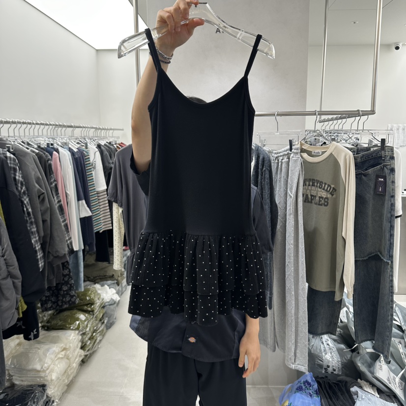 ANDE韓國直郵女士新品時尚休閑熱賣人氣推薦真品吊帶背心ANDE吊帶/背心圖色2