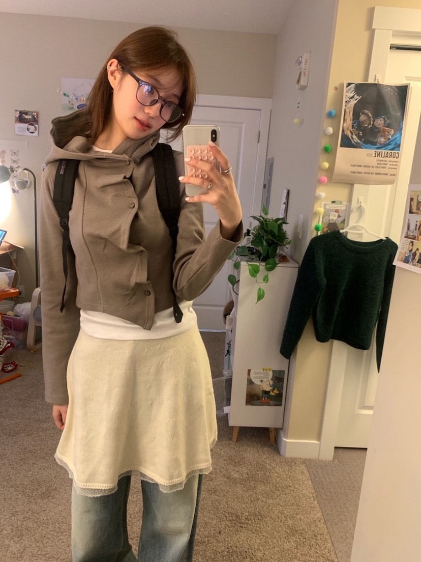 ROOOF東大門實拍女士新款熱賣時尚推薦人氣真品衛衣褶皺開衫ROOOF衛衣