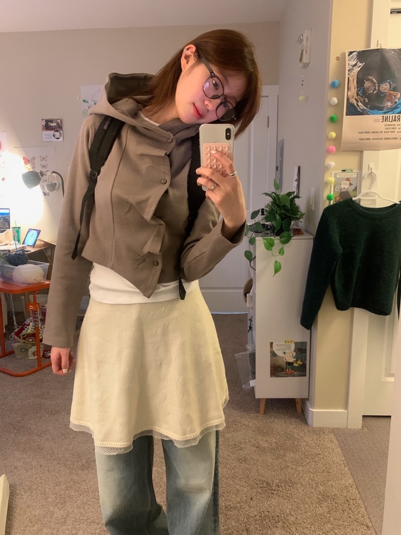 ROOOF東大門實拍女士新款熱賣時尚推薦人氣真品衛衣褶皺開衫ROOOF衛衣