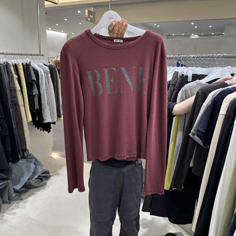 BENE東大門直郵女士新款人氣真品休閑熱賣推薦時尚長袖T恤SHOP BENE_Bene長袖T恤圖色4