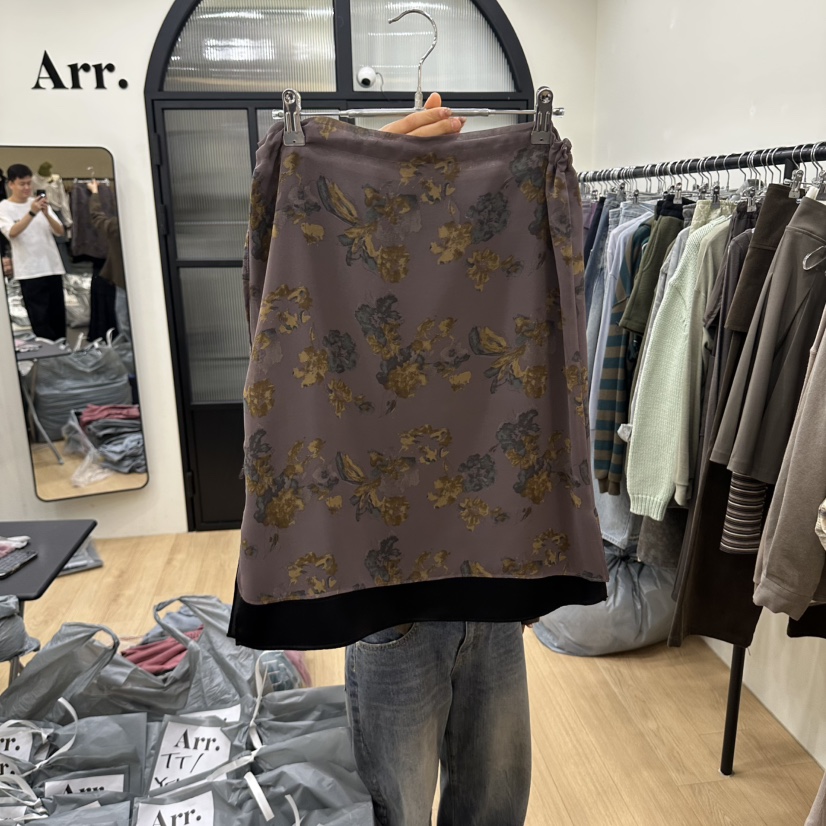 ARR韓國代購女裝新款時尚推薦真品休閑人氣熱賣半身裙中短裙ARR半身裙/中短裙