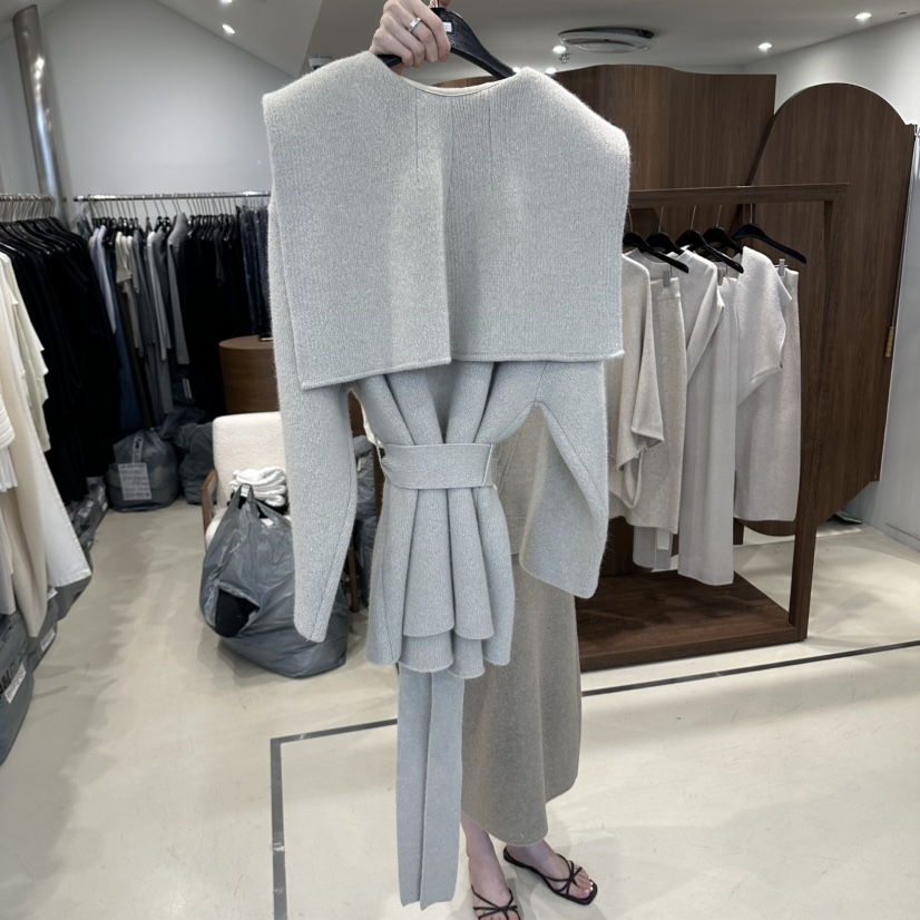 LE EDITION/LEBOENE/ANDYOUEDITION東大門實拍女士新款休閑夾克含腰帶浣熊開衫LE EDITION/LEBOENE/ANDYOUEDITION夾克