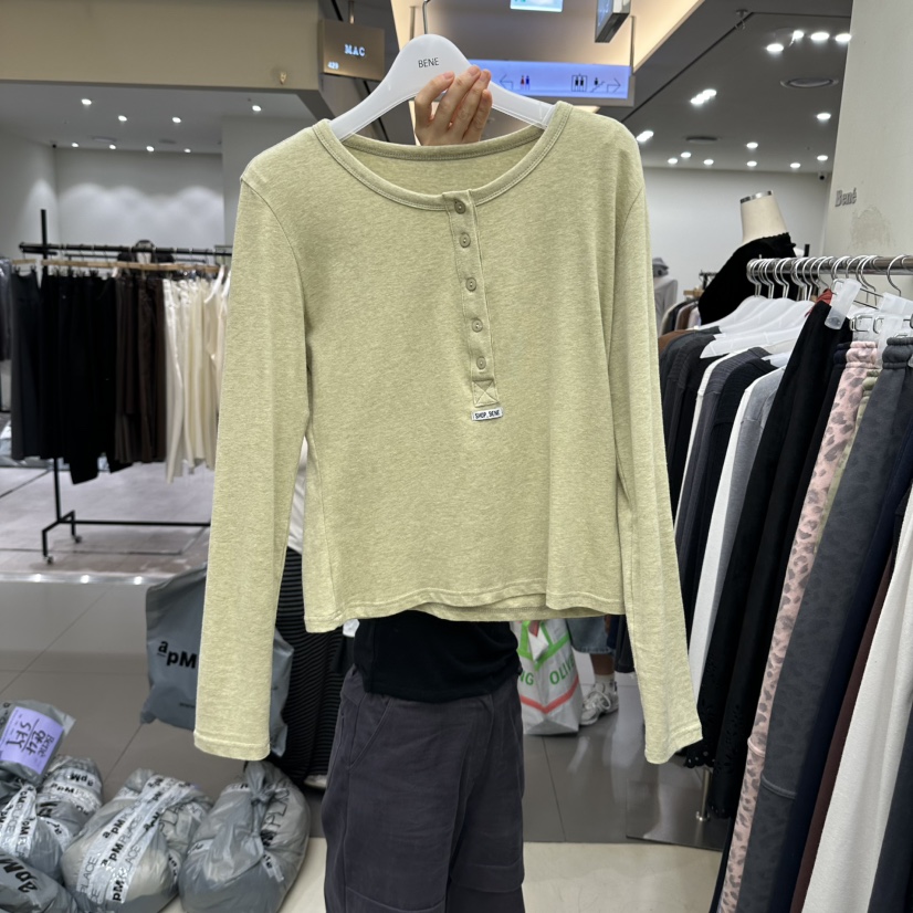 BENE韓國直郵女士新款真品時尚熱賣休閑人氣推薦長袖T恤SHOP BENE_Bene長袖T恤圖色3