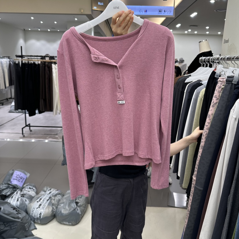 BENE韓國直郵女士新款真品時尚熱賣休閑人氣推薦長袖T恤SHOP BENE_Bene長袖T恤圖色4