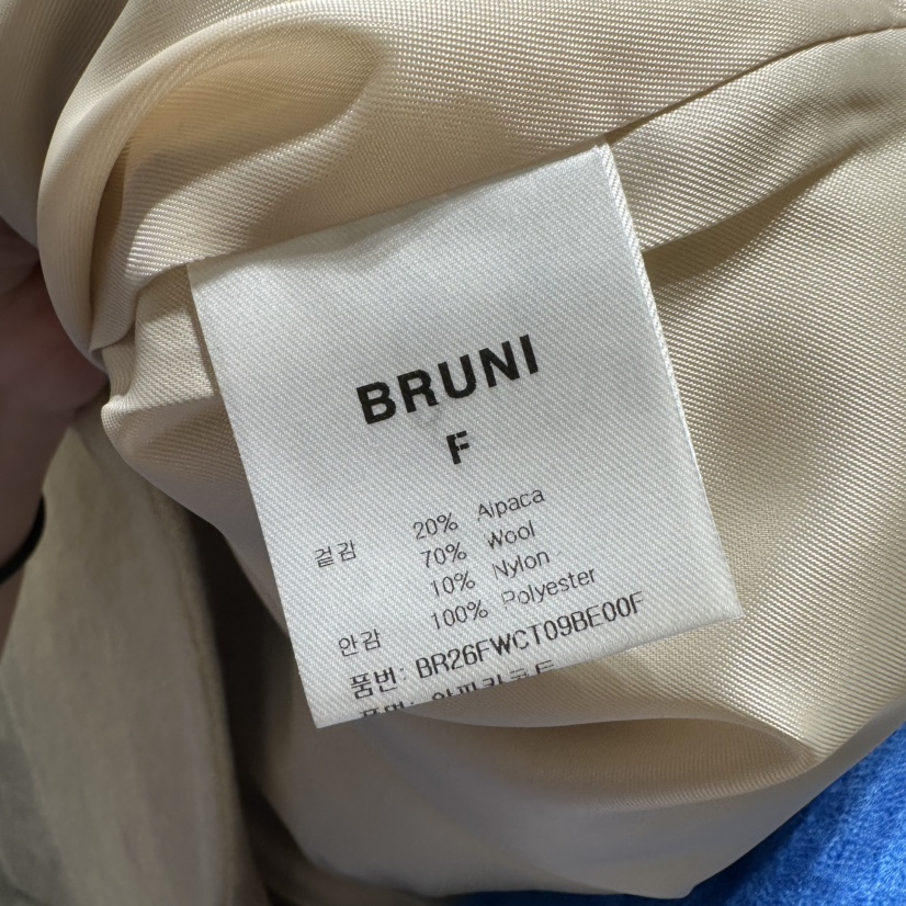 BRUNI/RICOTTA東大門實拍女士新品熱賣推薦中長款大衣羊駝BRUNI/RICOTTA中長款大衣