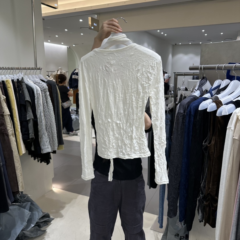 BENE韓國直郵女士新品推薦熱賣時尚真品人氣長袖T恤含圍巾SHOP BENE_Bene長袖T恤