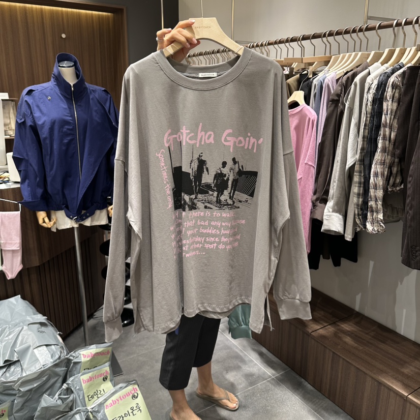 BABYTOUCH韓國直郵女裝新品真品休閑推薦人氣熱賣時尚衛衣BABYTOUCH衛衣圖色2