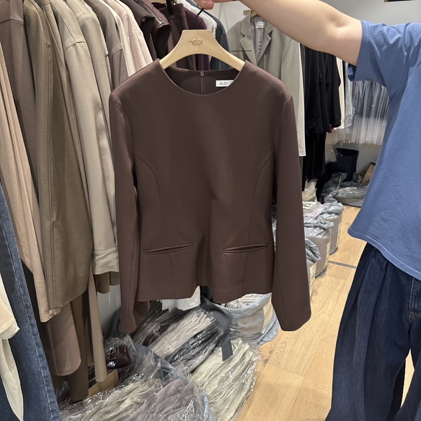 aube nunt東大門代購女士新品熱賣休閑時尚推薦襯衫蕾絲衫aube nunt襯衫/蕾絲衫圖色1