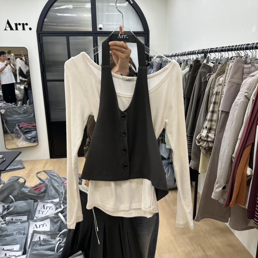 ARR韓國代購女士新品熱賣人氣休閑真品時尚推薦吊帶背心ARR吊帶/背心圖色2