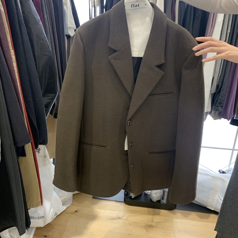 FLAT韓國直郵女士新品推薦人氣時尚真品熱賣休閑西裝西服flat西裝/西服圖色2棕色
