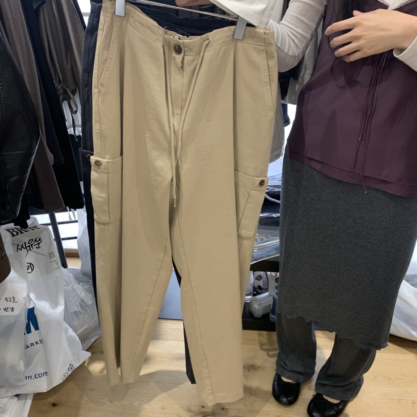FLAT韓國直郵女士新款熱賣推薦真品人氣時尚休閑休閑褲flat休閑褲圖色1
