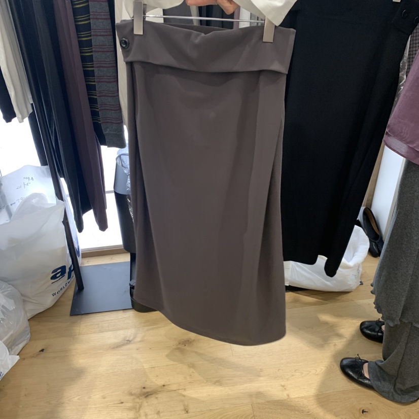 FLAT東大門代購女士新品推薦時尚人氣休閑真品長裙紐扣長款flat長裙
