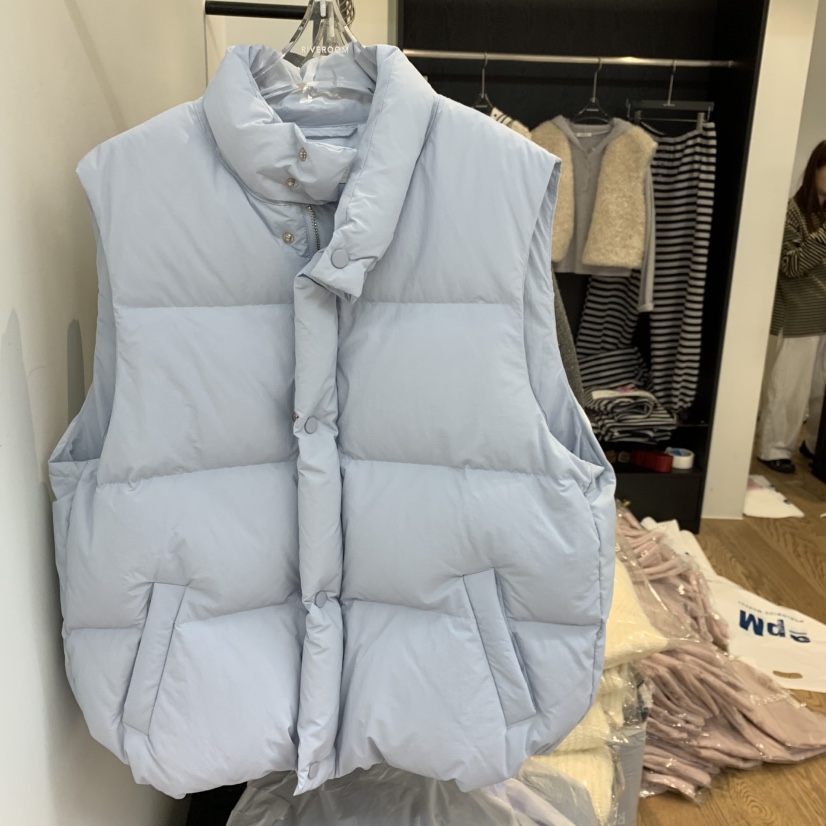 RIVEROOM東大門代購女裝新品時尚熱賣人氣休閑推薦馬甲鵝絨RIVEROOM馬甲圖色2