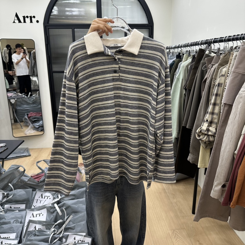 ARR東大門代購女裝新品真品人氣時尚推薦休閑熱賣長袖T恤ARR長袖T恤圖色1