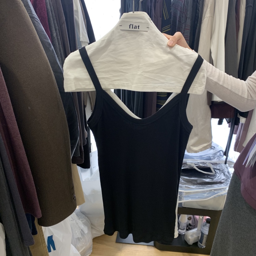 FLAT東大門直郵女士新品休閑時尚人氣推薦吊帶背心不含內搭flat吊帶/背心圖色2